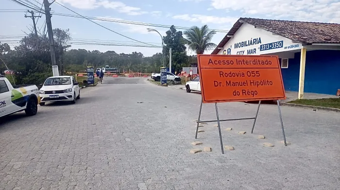 Obras bloqueiam acesso ao City Mar: veja alterações no trânsito