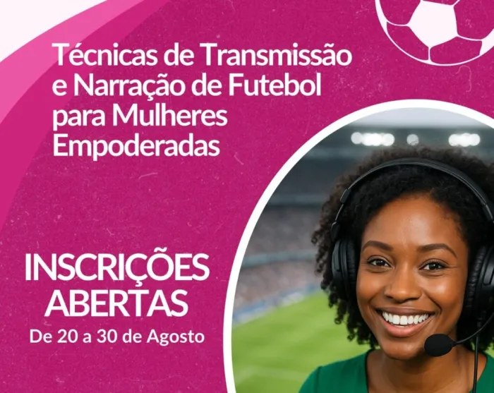 Uespi abre inscrições para curso “Técnicas de Transmissão e Narração de Futebol para Mulheres Empoderadas”