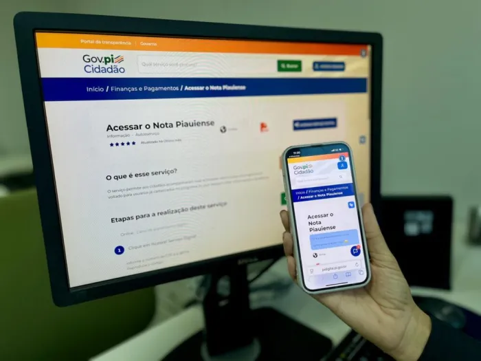 Nota Piauiense já está disponível na plataforma Gov.pi Cidadão