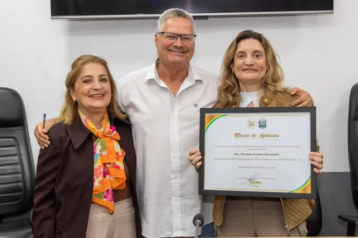 Câmara de São Sebastião entrega Moção de Aplausos à médica Dra. Mariana Arreaza Giovanetti