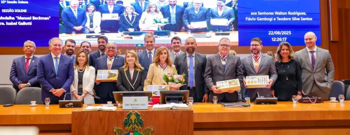 Assembleia entrega Medalha “Manuel Beckman” a ministros do Judiciário e da Corte de Contas