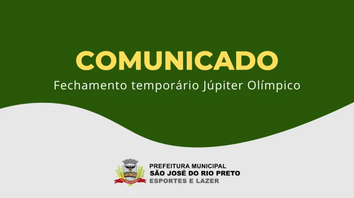 Júpiter Olímpico ficará temporariamente fechado