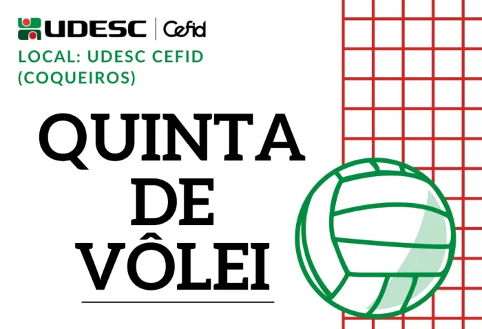 Udesc Cefid oferece aulas de vôlei em Florianópolis para adultos iniciantes