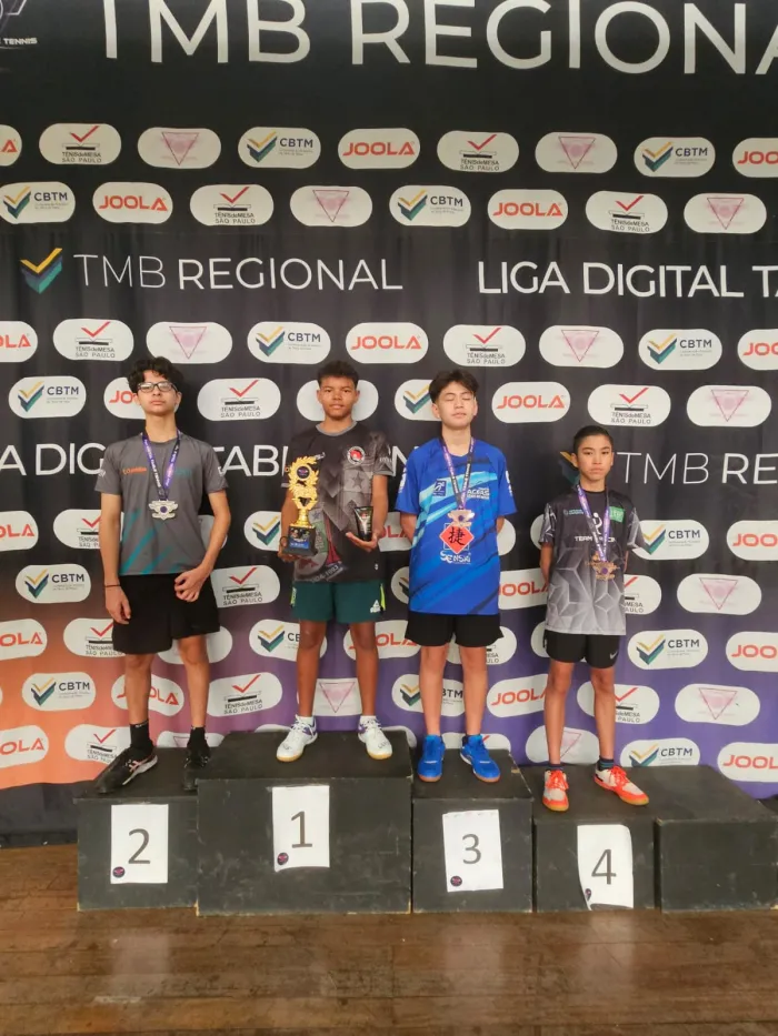 Mesatenistas de Bertioga conquistam seis medalhas na Liga Litoral de Tênis de Mesa