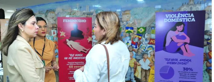 Exposição “Vozes Silenciosas” encerra Agosto Lilás na Alema e reforça combate à violência contra as mulheres