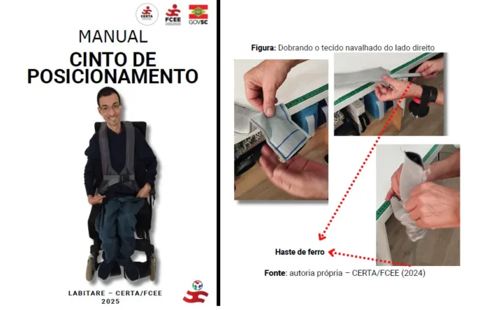 Fundação Catarinense de Educação Especial publica manual sobre uso correto do cinto em cadeiras de rodas