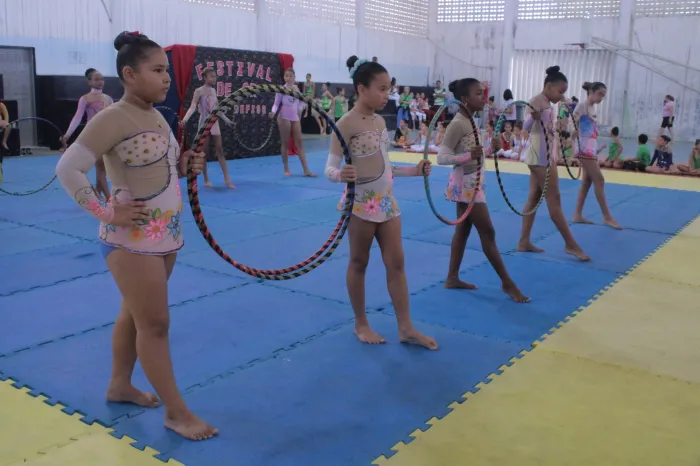 Alunas da Rede Municipal de João Pessoa participam de Festival de Ginástica Rítmica