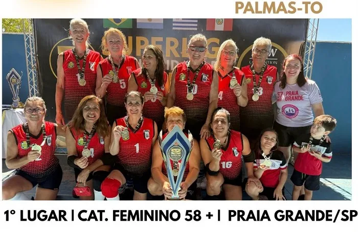 Time Praia Grande de vôlei adaptado é campeão da SuperLiga da América