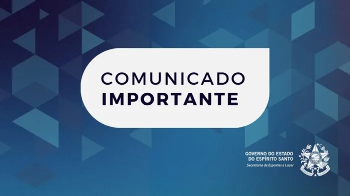 Sesport terá expediente em home-office nos dias 1º e 02 de setembro