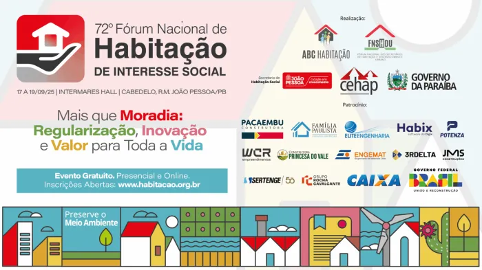 Prefeitura vai participar do 72º Fórum Nacional de Habitação de Interesse Social