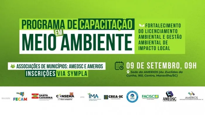 Oeste catarinense vai receber Capacitação em Meio Ambiente da SEMAE