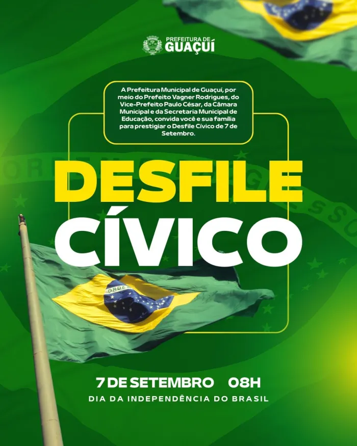 DESFILE CÍVICO DE 7 DE SETEMBRO CELEBRA A INDEPENDÊNCIA DO BRASIL