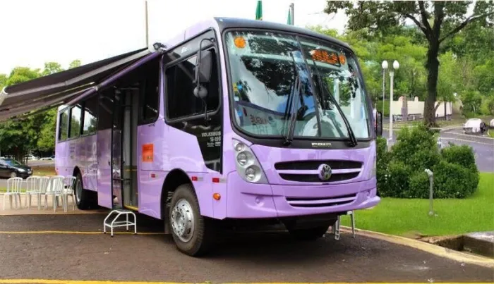 Ônibus Lilás segue ação itinerante em Santa Catarina no mês de setembro