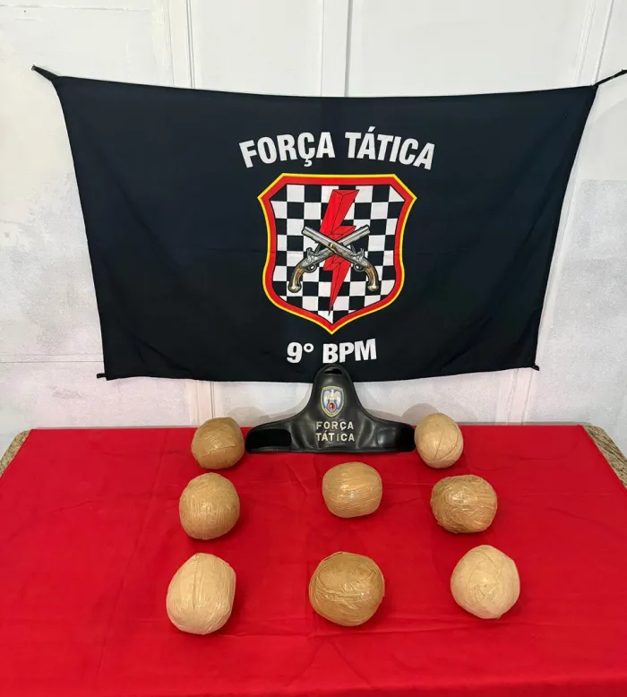 9º BPM apreende mais de 8 kg de drogas e detém três suspeitos em Cachoeiro de Itapemirim