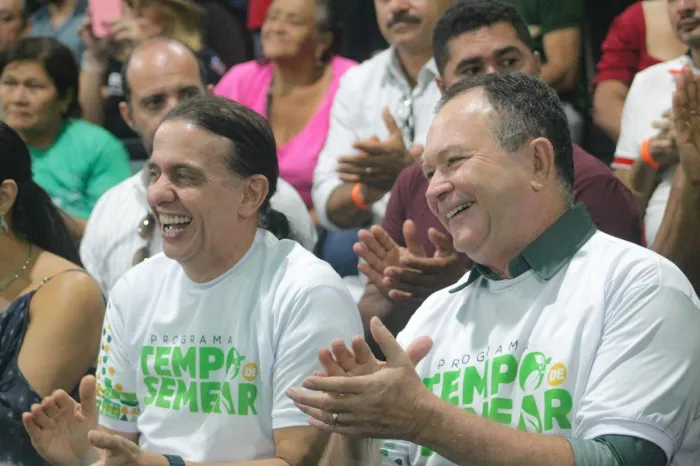 - Fábio Gentil (Sagrima) e o governador Carlos Brandão no lançamento do Tempo de Semear (Foto: Divulgação)