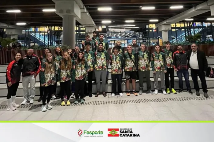 Delegação catarinense embarca para os Jogos da Juventude em Brasília 