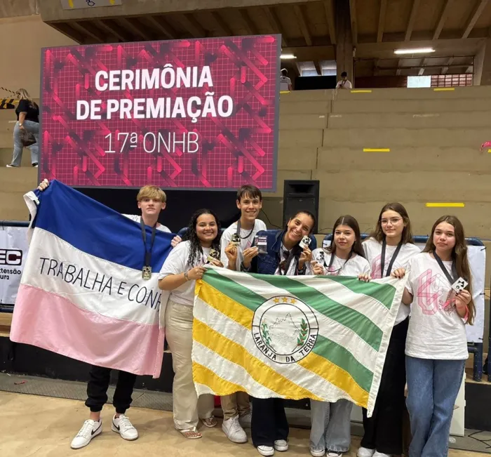 Estudantes de Laranja da Terra conquistam medalha de ouro na 17ª Olimpíada Nacional em História do Brasil