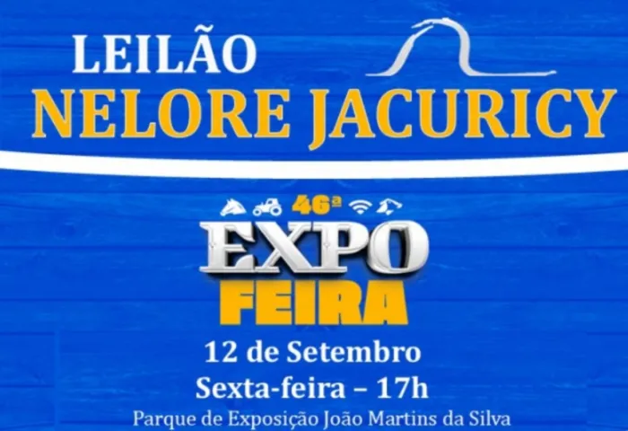 Leilão de Nelore da Fazenda Jacuricy acontece nesta sexta-feira