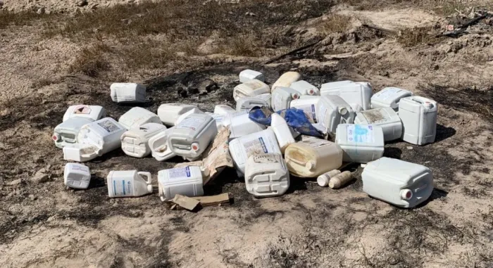 Adapi autua fazenda em Cocal por descarte irregular de embalagens de agrotóxicos