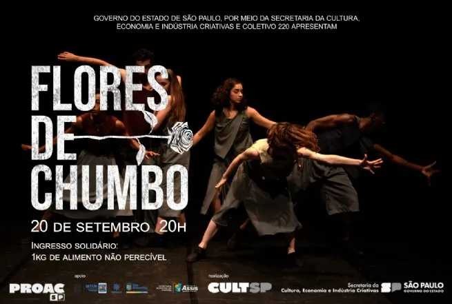 Teatro Municipal recebe neste sábado o espetáculo de dança ‘Flores de Chumbo’