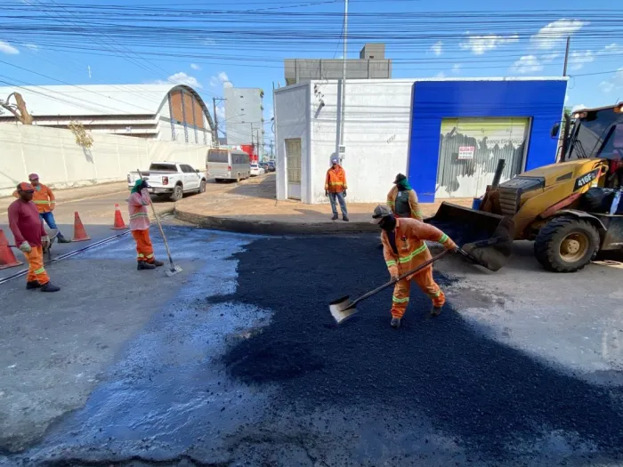 Sevop: Operação Tapa-Buraco atua nos bairros Cidade Nova e Cidade Jardim