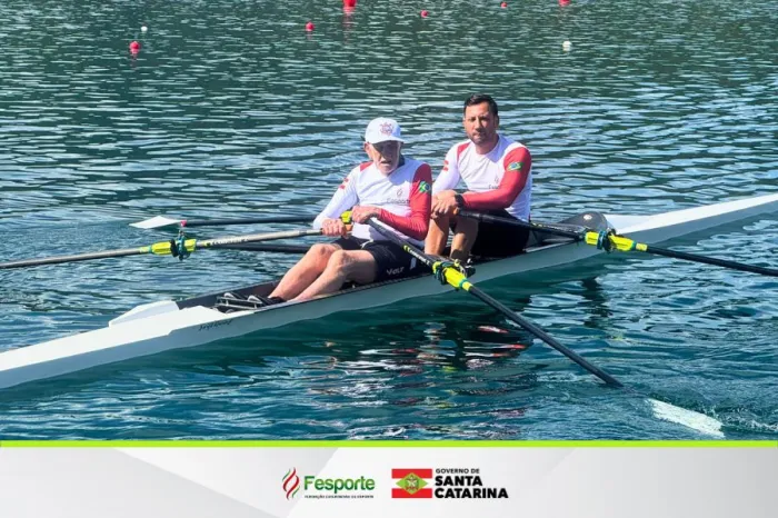 Fesporte apoia participação de Odilon Maia Martins em campeonato mundial máster de remo realizada na Espanha