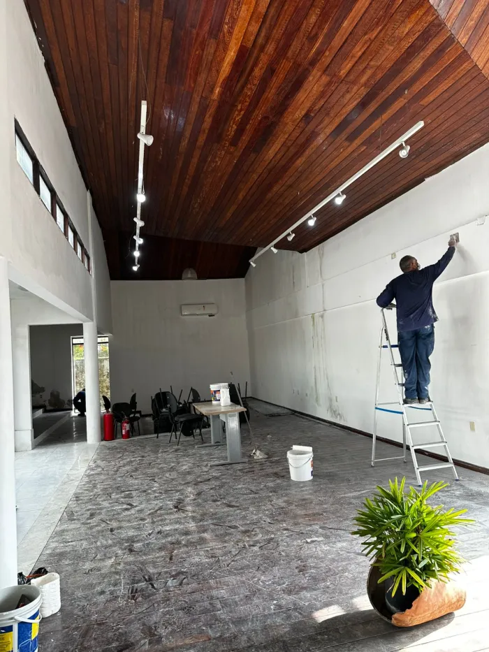 Prédio anexo da Casa da Pólvora recebe serviços de manutenção