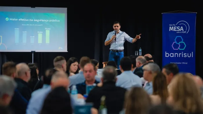 Em Osório, Gabriel Souza apresenta avanços do Estado e detalha investimentos em saúde, obras e segurança