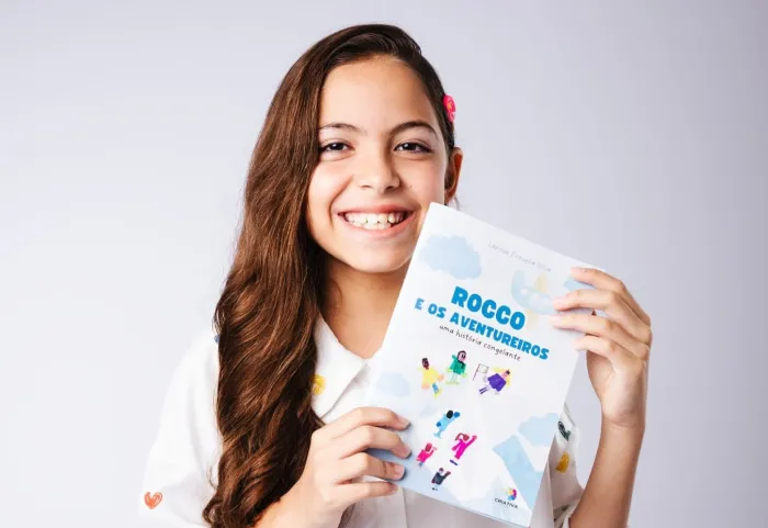 Livraria A União lança livro “Rocco e os aventureiros - uma história congelante” de autora de 10 anos