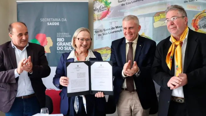 Governo assina convênio que destina R$ 1,15 milhão à Santa Casa de São Lourenço do Sul