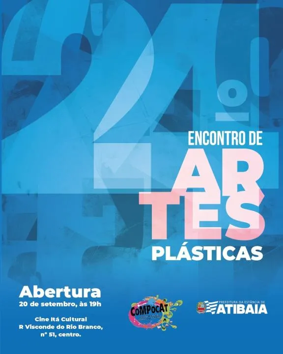Abertura do 24º Encontro de Artes Plásticas de Atibaia acontece no dia 20 de setembro