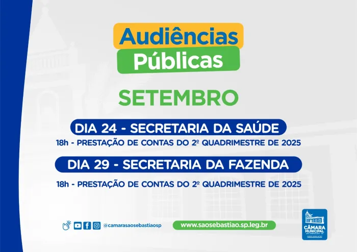 Foto: Reprodução/Câmara de São Sebastião - SP