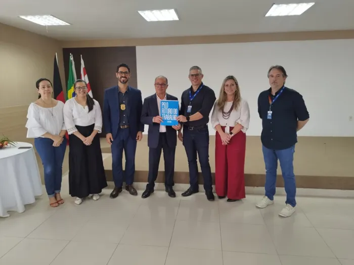 Equipes da Seap-PB e da Secretaria da Educação realizam visita técnica ao SENAI objetivando oferta de cursos para reeducandos e alunos do EJA
