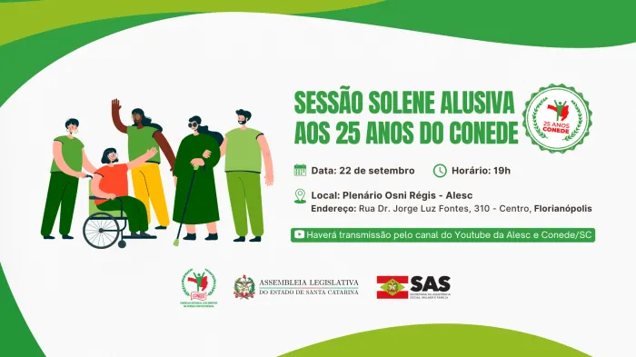 Conselho Estadual dos Direitos da Pessoa com Deficiência é homenageado em sessão solene na Assembleia Legislativa