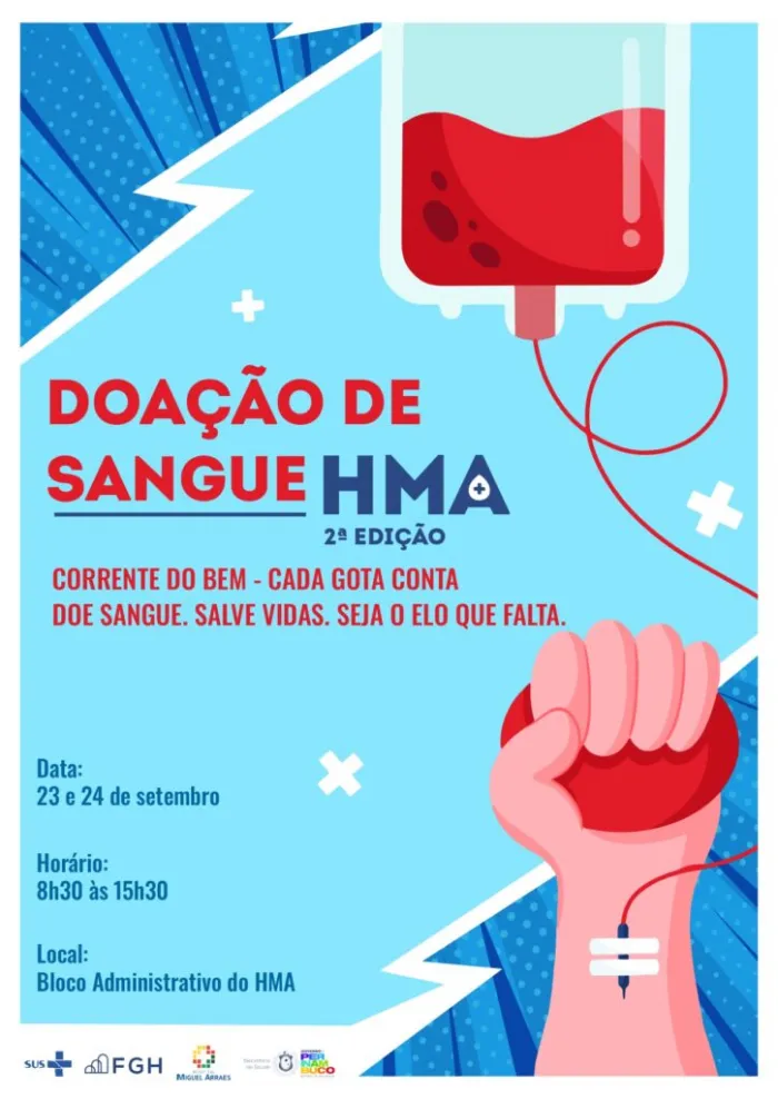 HMA realiza nova Campanha de Doação de Sangue