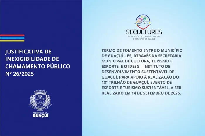 JUSTIFICATIVA DE INEXIGIBILIDADE DE CHAMAMENTO PÚBLICO Nº 26/2025
