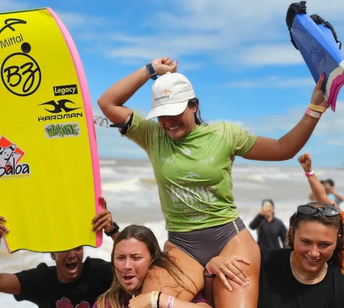 Etapa Wahine do Mundial de Bodyboarding tem vitória da capixaba Luna Hardman, que retorna ao top 8 mundial