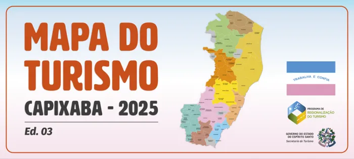 Setur atualiza Mapa do Turismo com 74 municípios capixabas e dez regiões