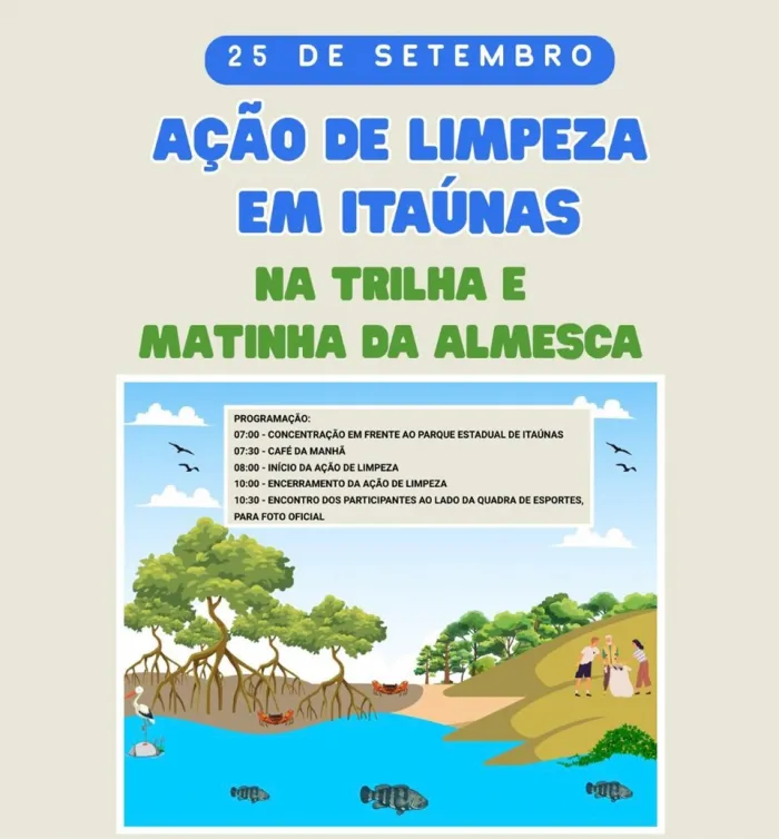 Parque Estadual de Itaúnas promove ação de limpeza na Trilha e Matinha da Almesca