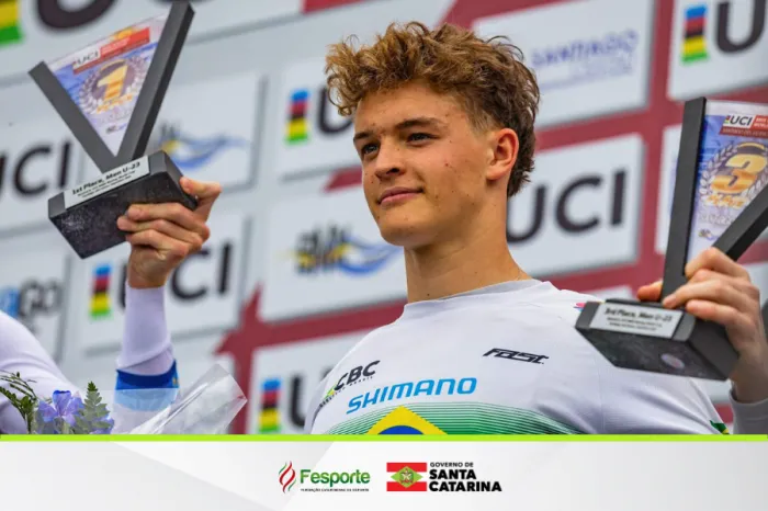 Representante do Programa Bolsa Atleta de SC conquista o primeiro pódio para o Brasil na história da Copa do Mundo de BMX
