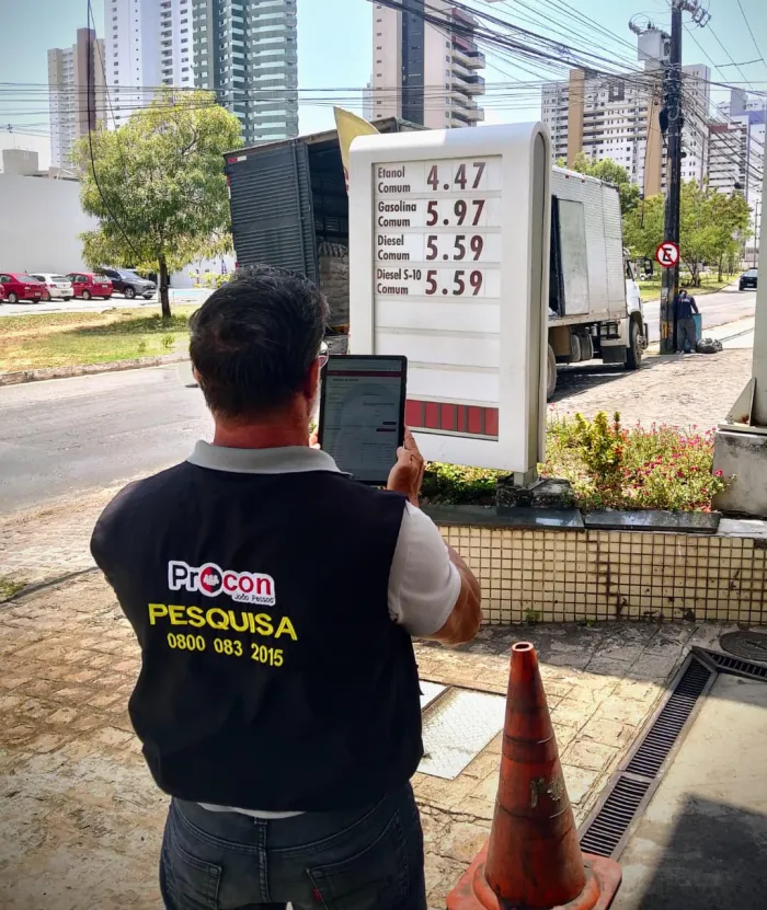 Pesquisa do Procon-JP registra que preço da gasolina na Capital continua a oscilar entre R$ 5,85 e R$ 5,99