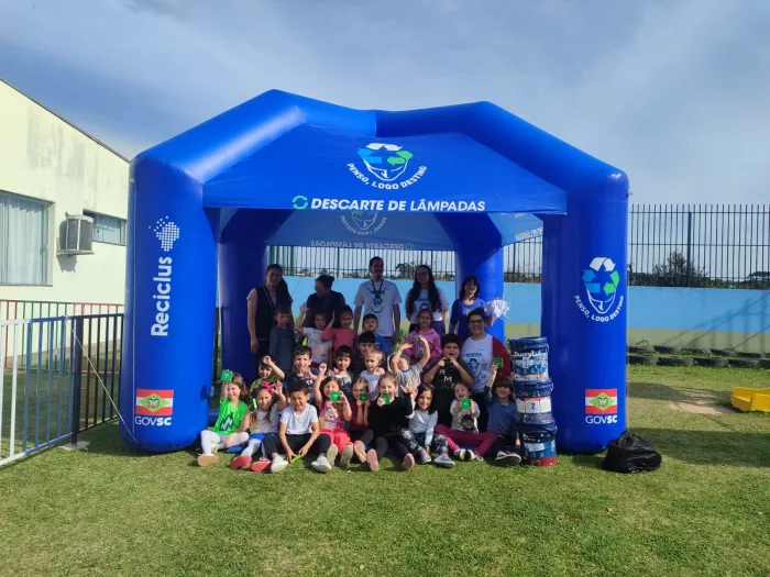 IMA promove atividades de compostagem e educação ambiental em escola de Canoinhas