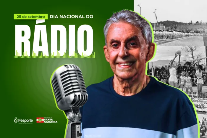 Comendador do esporte de SC celebra o dia Nacional do Rádio e relembra coberturas dos Jogos Abertos