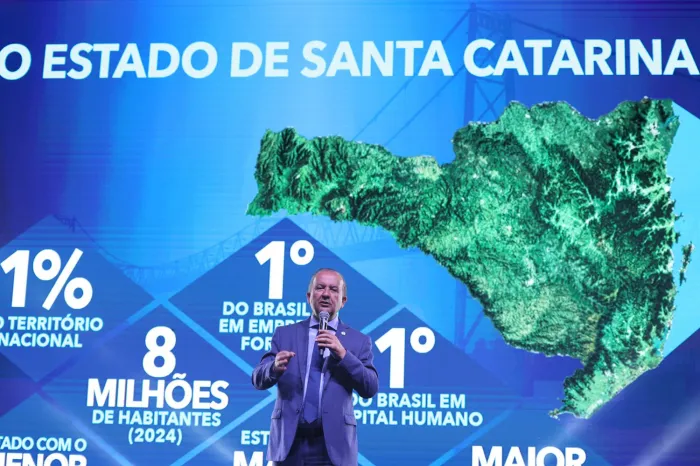 Governador Jorginho Mello destaca índices positivos da economia catarinense em evento de empreendedorismo em Concórdia