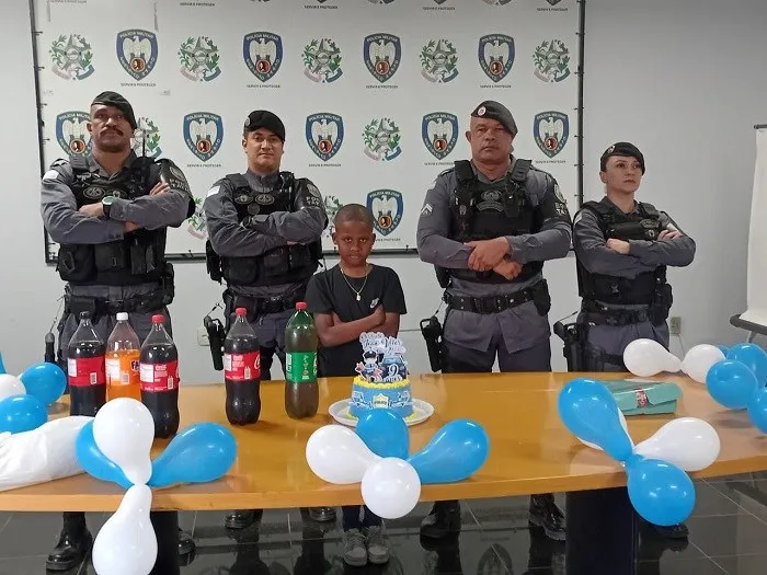 Polícia Militar realiza aniversário de João Vitor no 9º Batalhão