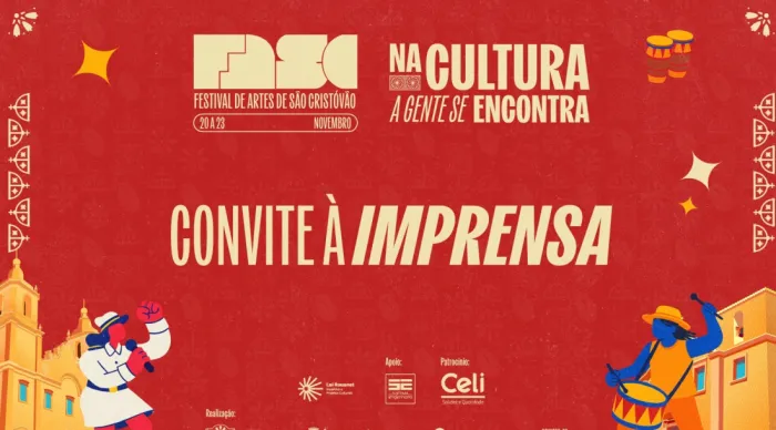 Convite à imprensa: Prefeitura de São Cristóvão e Governo de Sergipe lançam programação do Fasc na próxima quinta-feira, 2