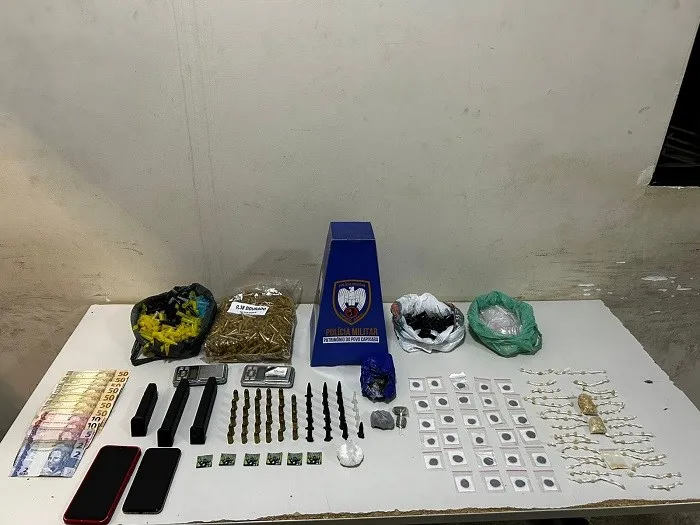 Apreensões de drogas, cumprimento de mandados e prisões marcam o final de semana do 10ºBPM em Guarapari