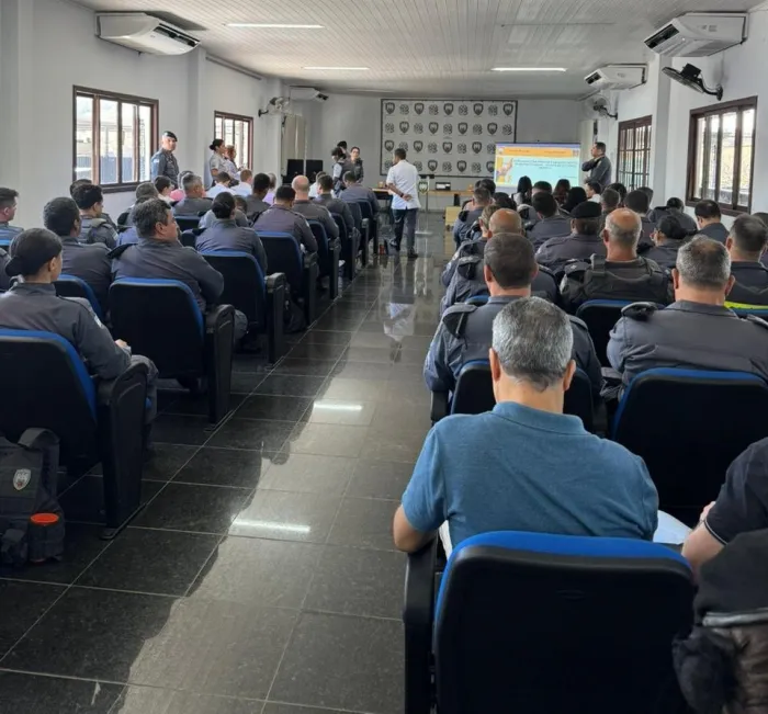 9º Batalhão recebe profissionais da área de saúde em ação voltada à saúde mental dos policiais militares