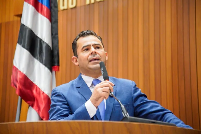 Eric Costa durante discurso realizado na manhã desta quarta-feira (1)