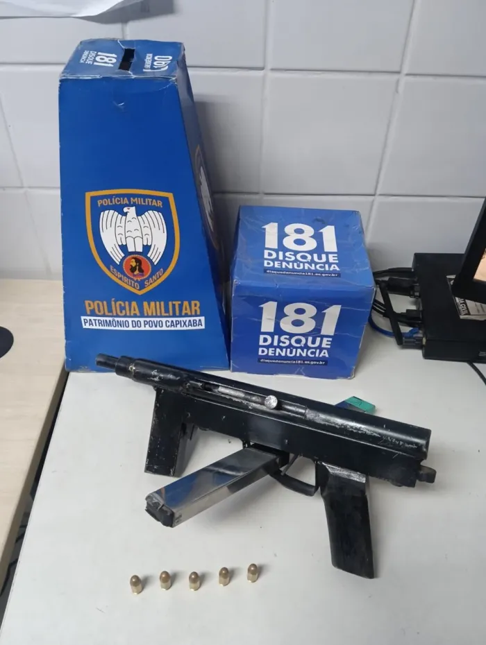 Militares do 6º BPM apreendem arma de fogo em bairro da Serra